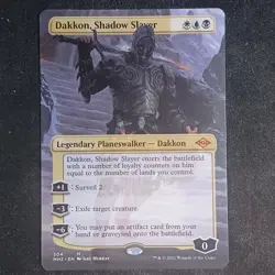 Dakkon, Shadow Slayer - Borderless - Modern Horizons 2 (Magic/MTG) - Image 1