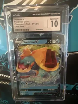 Pokemon Drednaw v 2020 Champions Path 014/073 Gem Mint 10 Graded CGC - Image 1