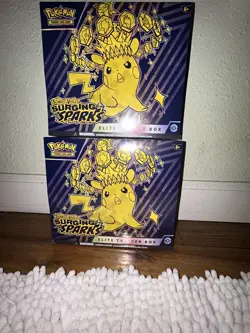 ⚡Pokemon TCG Surging Sparks Elite Trainer Box ETB 2x Sealed (LOT OF 2)⚡ - Image 1