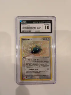 Pokemon CGC 10 Gem Mint TCG Classic Collection Holo Dunsparce CLC 015/034 - Image 1