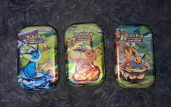 Pokemon LOT OF 3 Prismatic Evolutions Mini Tin NEW Factory Sealed X3 - Image 4