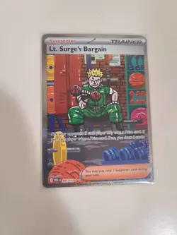 Lt. Surge's Bargain SIR Mega Evolution 185/132 Pokemon TCG - Image 1