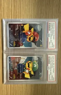 Replica 2016 Pokemon Mario & Luigi Pikachu 294/XY-P & 296/XY-P - PSA 10 - Image 1