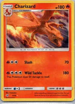 Pokemon TCG Charizard 5/18 Detective Pikachu Holo MP - Image 1
