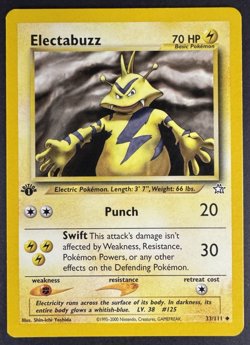 Electabuzz 33/111 1st Edition - Regular - Neo Genesis - Pokemon TCG - LP - Image 1