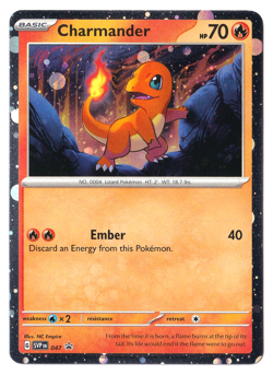 HD COSMOS HOLO Charmander 047 - Pokemon 151 Black Star Promo (A) - Image 1