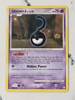 Pokemon TCG Unown (U) 82/146 Legends Awakened Regular LP - Image 1