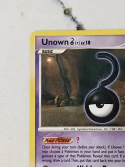 Pokemon TCG Unown (U) 82/146 Legends Awakened Regular LP - Image 2