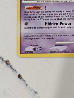 Pokemon TCG Unown (U) 82/146 Legends Awakened Regular LP - Image 5