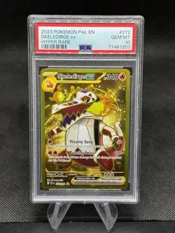 2023 POKEMON PAL EN-PALDEA EVOLVED HYPER RARE #272 SKELEDIRGE EX PSA 10 - Image 1