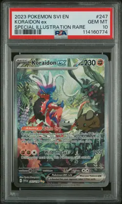 2023 POKEMON SVI EN-SCARLET & VIOLET #247 KORAIDON EX PSA 10 - Image 1
