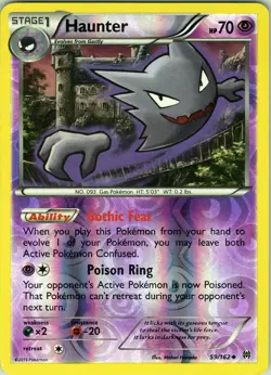 Haunter 59/162 Uncommon - Pokemon TCG XY: BREAKthrough - Reverse Holo (LP) - Image 1