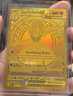 Mega Gardevoir ex 187/132 Mega Evolution Gold Pokemon NM Pack Fresh A+ CENTERING - Image 1
