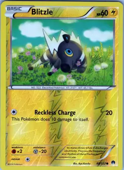 Blitzle 48/122 Common - Pokemon TCG XY: BREAKpoint - Reverse Holo (NM) - Image 1