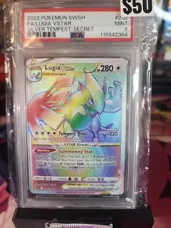 Pokemon Slab: 2022 PSA 9 Lugia VSTAR (Secret) 202/195 Silver Tempest - Image 1