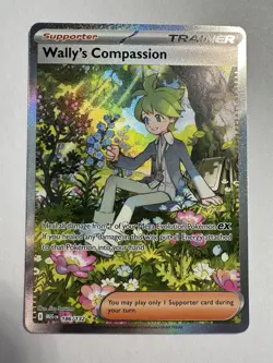 Wally's Compassion 186/132 Special Illustration Rare Pokemon Mega Evolution NM - Image 2