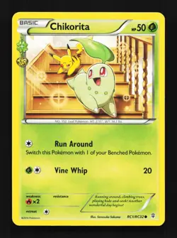 Chikorita RC1/RC32 LP Generations English Pokemon Card TCG - Image 1