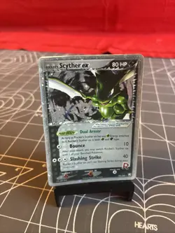 Vintage 2004 Pokemon Rocket’s Scyther Ex 102/109 Holo Card Heavily Played - Image 1