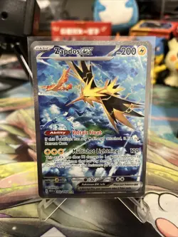 Pokemon TCG Zapdos EX Scarlet & Violet 151 Card 145/165 Near Mint Condition - Image 3