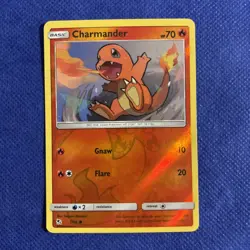Charmander 7/68 Hidden Fates Reverse Holo Pokemon Card - NM - Image 1