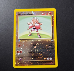Hitmonchan WoTC Best of Game Promo 2 Pokemon Card Reverse Holo Swirl MINT - Image 1