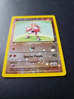 Hitmonchan WoTC Best of Game Promo 2 Pokemon Card Reverse Holo Swirl MINT - Image 3
