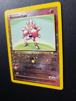Hitmonchan WoTC Best of Game Promo 2 Pokemon Card Reverse Holo Swirl MINT - Image 4