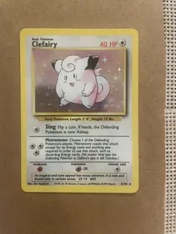 Clefairy #5/102 Base Set Holo Rare Pokemon Card - Image 1