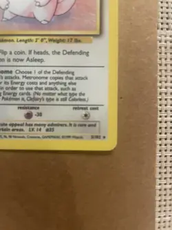 Clefairy #5/102 Base Set Holo Rare Pokemon Card - Image 3