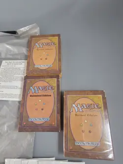 MTG Lot - Empty Booster Packs, Vntg WotC Store Bag, Empty Deck Boxes Revised - Image 2
