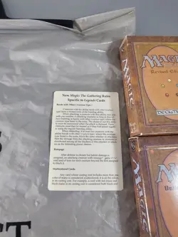 MTG Lot - Empty Booster Packs, Vntg WotC Store Bag, Empty Deck Boxes Revised - Image 3