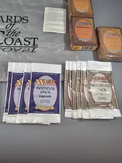 MTG Lot - Empty Booster Packs, Vntg WotC Store Bag, Empty Deck Boxes Revised - Image 4
