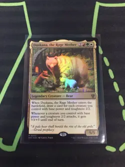 MTG Magic The Gathering Duskana, The Rage Mother Foil Bear Tribal Commander - Image 1