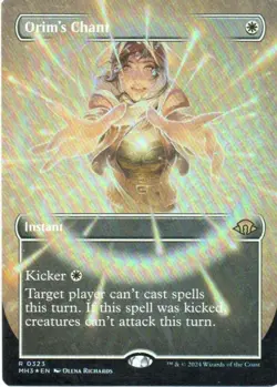 MTG: Modern Horizons 3: Foil Borderless Orim's Chant: Lightly Played Condition - Image 1