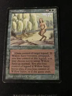 Willow Satyr Legends Magic The Gathering 1994 Green, Oldschool, Commander - Image 1
