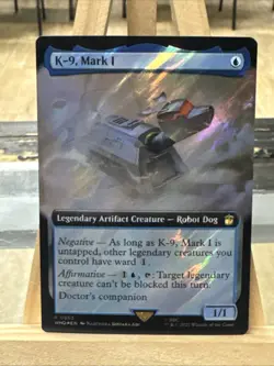 MTG *K-9, Mark 1 Extended Art Surge Foil X1* (NM) Doctor Who Magic - Image 1