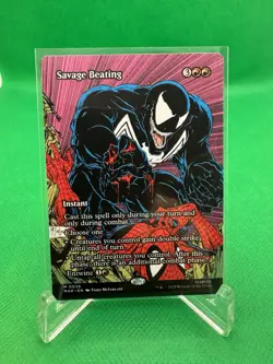 Savage Beating - #26 (Borderless) Marvel Universe Eternal-Legal Regular - Mtg - Image 1