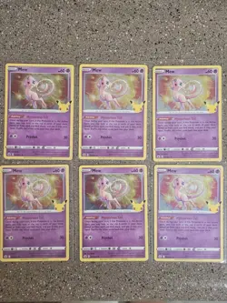 (6) Pokemon Tcg Celebrations Mew Holo Lot. NM - Image 1