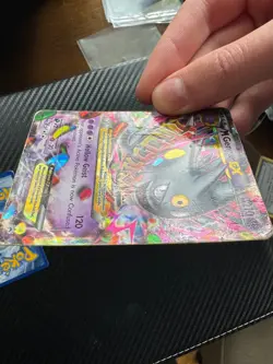 Pokemon Mega Gengar EX Black Star Promo XY166 Shiny Holo Rare & Gengar EX 34/119 - Image 4