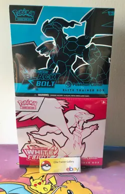 Pokemon Center Black Bolt and White Flare ETB Pokemon TCG - Factory Sealed - Image 1