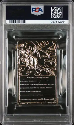 1999 BURGER KING POKEMON GOLD CARDS CHARIZARD PSA 9 - Image 2