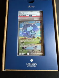 GERMAN DE PSA 10 BUBBLE MEW Pokemon TCG Mew EX 232/091 Paldean Fates 💎 - Image 3