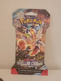 Pokemon TCG Scarlet & Violet Stellar Crown Sleeved Booster Pack - Image 1