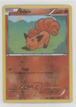 Vulpix Reverse Foil Pokemon Black & White Dragons Exalted #18 - Image 1