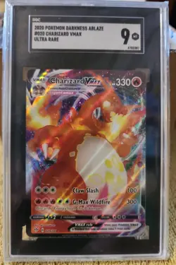 2020 Pokemon Darkness Ablaze Charizard VMAX 20/189 SGC 9 MINT - Image 1
