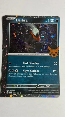 MISCUT - ERROR - Darkrai 136/197 - Pokemon Trick or Trade 2024 - Holo Rare #2 - Image 1