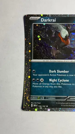 MISCUT - ERROR - Darkrai 136/197 - Pokemon Trick or Trade 2024 - Holo Rare #2 - Image 2