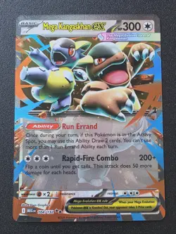 Pokemon Mega Kangaskhan EX 104/132 ME01 Double Rare Mega Evolution Holo NM - Image 1
