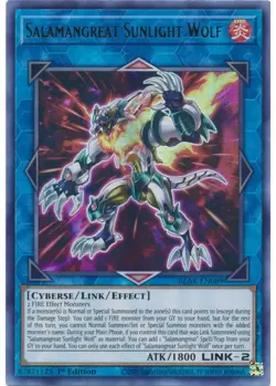 Yugioh - Salamangreat Sunlight Wolf (Ultra Rare) (1st Edition) - BLAR-EN089 P - Image 1