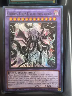 Clorless, Chaos King of Dark World Super Rare Maze of Millennia MZMI-EN014 LP/NM - Image 1